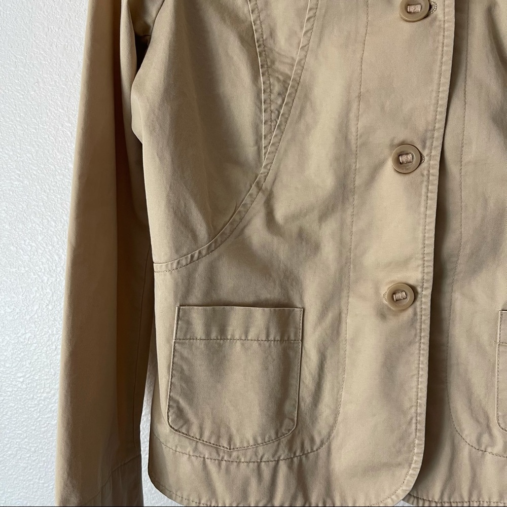 Pendleton Petite Beige Jacket 100% Cotton - image 3